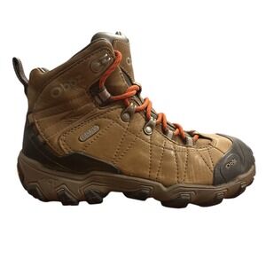 Oboz Bridger BDry Leather Hiking Boots Women's Brown Leather Vibram EU 37.5 US 7